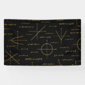 abstract wiskunde patroon spandoek (Horizontaal)