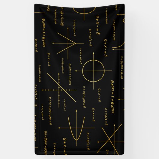 abstract wiskunde patroon spandoek (Verticaal)