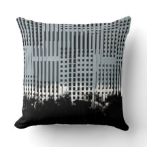 Abstract wit, Blauwgroen en zwart Stripe patroon