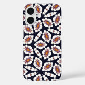 Abstract wit en goud geometrisch patroon Case-Mate iPhone case (Achterkant)