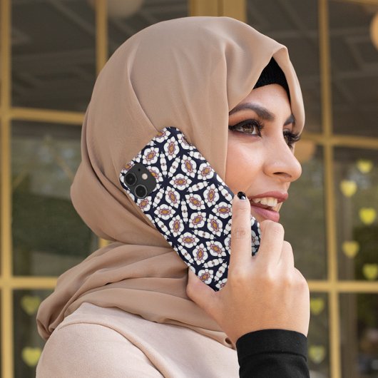 Abstract wit en goud geometrisch patroon Case-Mate iPhone case