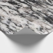 Abstract wit en zwart vlekpapier cadeaupapier (Hoek)