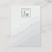 Abstract wit grijs golfbreker die Logo verdient Visitekaartje (Voorkant)