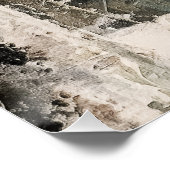 Abstract wit Oerwoud Kattenlandschap Perfect Poster (Hoek)