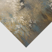 Abstract wit paard schilderij tissuepapier (Detail)