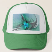 Abstract With Blue, Modern Fractal Art Trucker Pet (Voorkant)