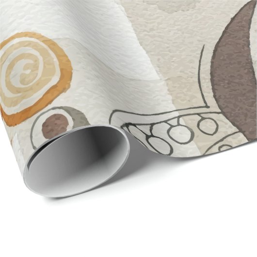 Abstract with ethnic elements cadeaupapier (Rol Hoek)