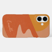 Abstract woestijngebergte landschap op maat Case-Mate iPhone case (Achterkant (horizontaal))