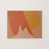 Abstract woestijngebergte — Landschapsillustratie Legpuzzel (Horizontaal)