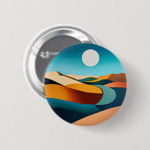 Abstract woestijnlandschap ronde button 5,7 cm (Voorkant /achterkant)
