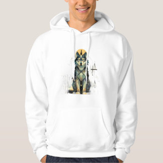 Abstract Wolf Bos Hoodie