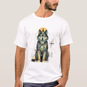 Abstract Wolf Bos T-shirt