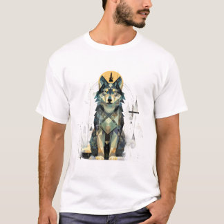 Abstract Wolf Bos T-shirt