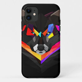 Abstract wolf iphone iPhone 11 hoesje