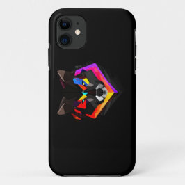 Abstract wolf iphone iPhone 11 hoesje