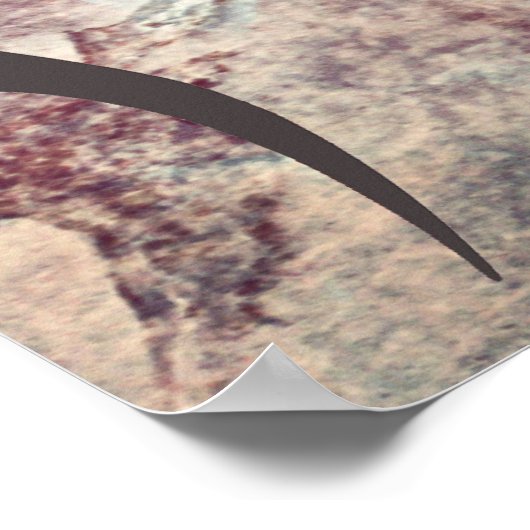 Abstract Wolf Print Poster (Hoek)