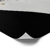 Abstract Woman Gold Black Surrealist Art Elegant Poster (Hoek)