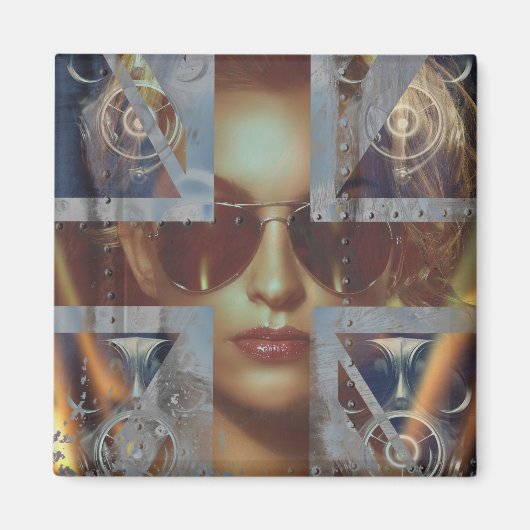 Abstract Woman Magnet (Voorkant)