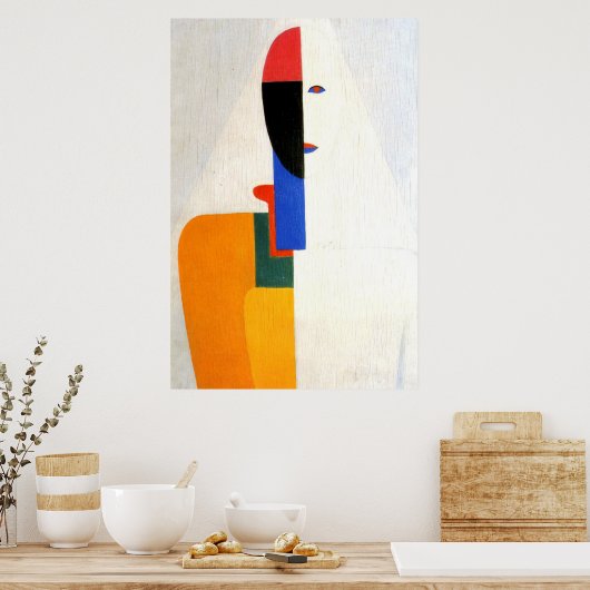 Abstract "Woman Torso" Poster (Keuken)
