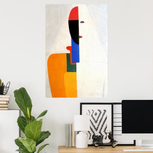 Abstract "Woman Torso" Poster (Thuiskantoor)