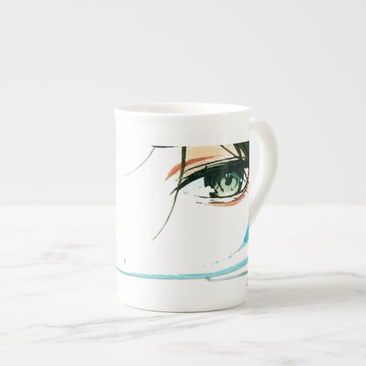 abstract women face porselein kop (Voorkant rechts)