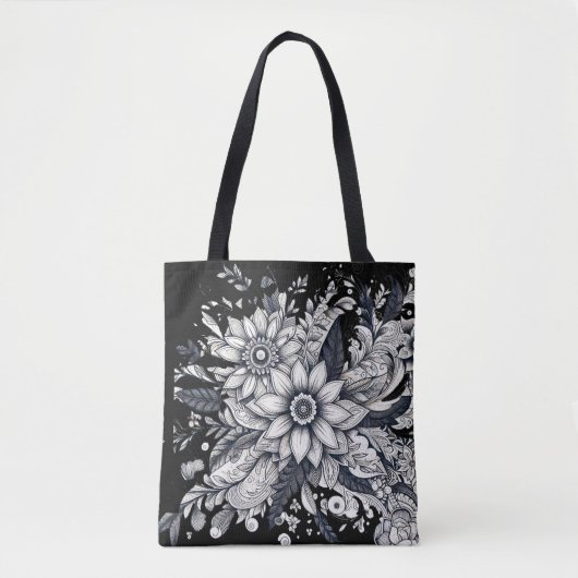 abstract women face tote bag (Voorkant)