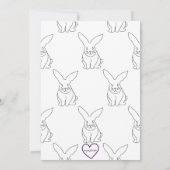 Abstract Wonderland Birthday Invitation Kaart (Achterkant)