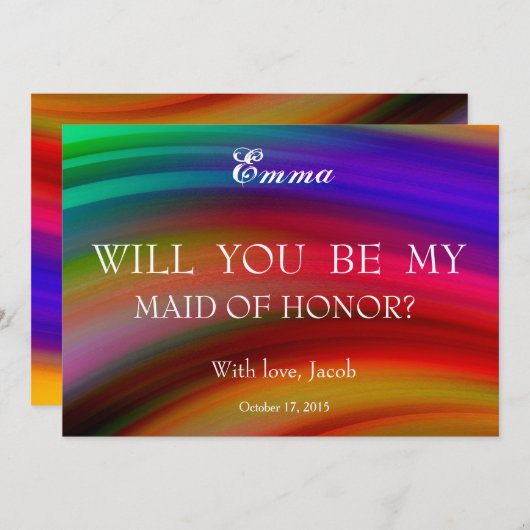 Abstract word jij mijn erfgenaam. kaart (Voorkant / Achterkant)