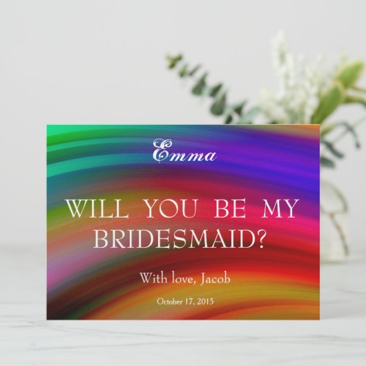 Abstract word jij mijn uitnodiging voor het briefh (Staand voorkant)