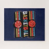 Abstract Word-kunst met Basketball - minimalistisc Legpuzzel (Horizontaal)