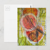 abstract words collage  briefkaart (Voorkant / Achterkant)