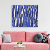Abstract Woud Koningsblauw Canvas Afdruk (Insitu (Woonkamer))