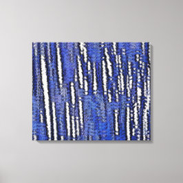 Abstract Woud Koningsblauw Canvas Afdruk