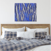 Abstract Woud Koningsblauw Canvas Afdruk (Insitu (Slaapkamer))