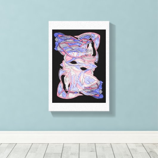 Abstract Woven Spirit Canvas Art (Insitu (Houten vloer))