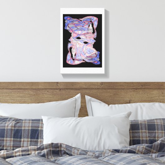 Abstract Woven Spirit Canvas Art (Insitu (Slaapkamer))