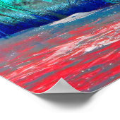 Abstract Wrak Roze Poster (Hoek)