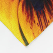 Abstract Yellow And Brown Pattern Art  Fleece Deken (Hoek)