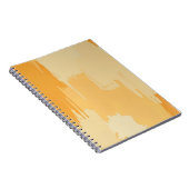 Abstract Yellow and Cream Paint Strokes  Notitieboek (Rechterzijde)