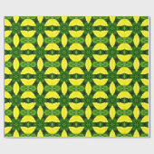 ABSTRACT YELLOW AND GREEN DRAWING. SAMER BRASIL. 3 CADEAUPAPIER (Vlak)