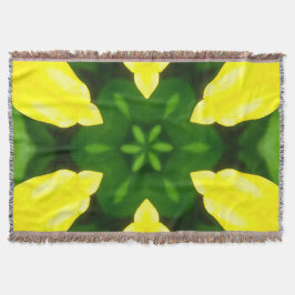 ABSTRACT YELLOW AND GREEN DRAWING. SAMER BRASIL. 3 DEKEN