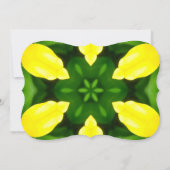 ABSTRACT YELLOW AND GREEN DRAWING. SAMER BRASIL. 3 KAART (Achterkant)