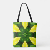 ABSTRACT YELLOW AND GREEN DRAWING. SAMER BRASIL. 3 TOTE BAG (Achterkant)