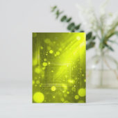 Abstract yellow lights and shapes briefkaart (Staand voorkant)