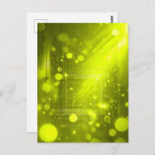 Abstract yellow lights and shapes briefkaart (Voorkant / Achterkant)