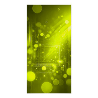 Abstract yellow lights and shapes perfect poster