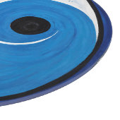 Abstract Yin Yang: Modernist Blauw & Wit Snijplank (Hoek)