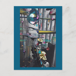 Abstract Your Future beroemd gemaakt door Ken Gage Briefkaart