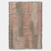 Abstract Zacht Hues Bruin Blush Beige Deken (Voorkant Verticaal)