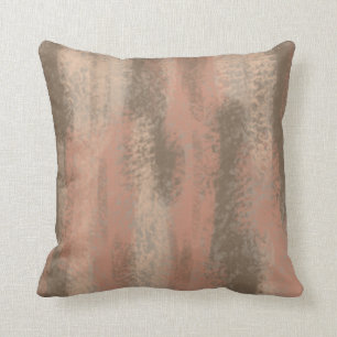 Abstract Zacht Hues Bruin Blush Beige Kussen